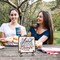 July 4th Wooden Plaque With Iron Stand - Free & Brave - 4"X4" Wood Sign For Memorial Day, America Patriotic Tabletop Signs, Shelf, Desk Decorations, Party Supplies - 07